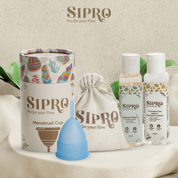 Regular Shape Cup & Intimate Wash & Menstrual Wash Combo